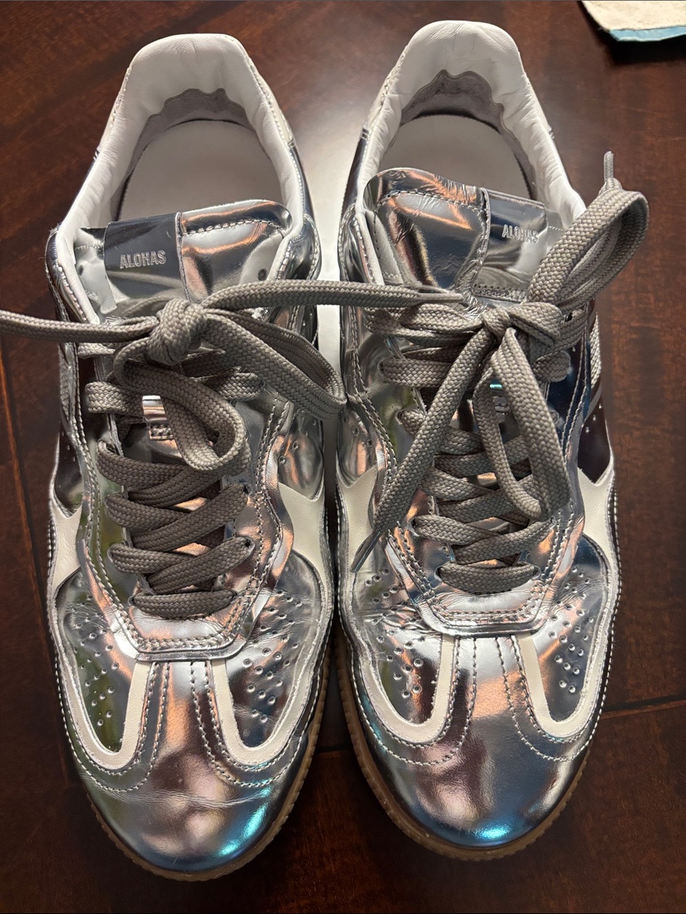 ALOHAS Metallic Silver Women's Sneakers